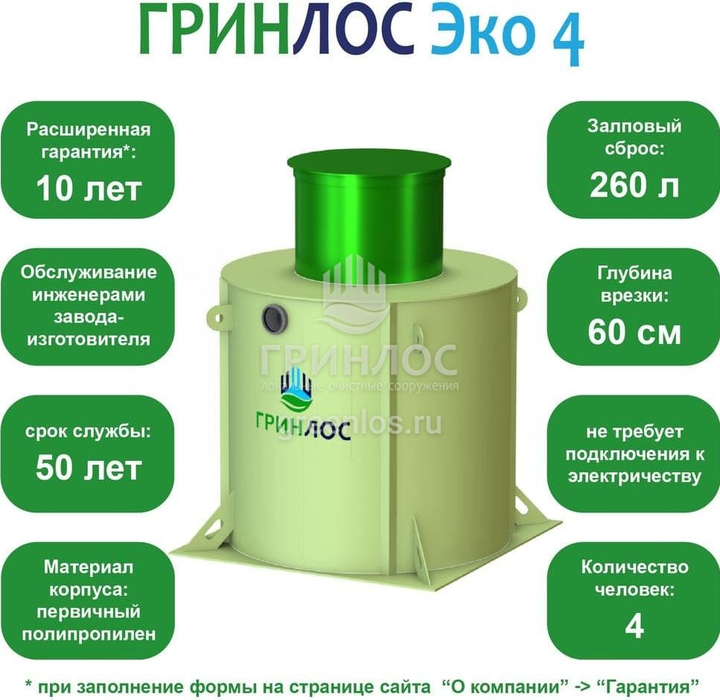 Септик Гринлос Эко 4 фото#2