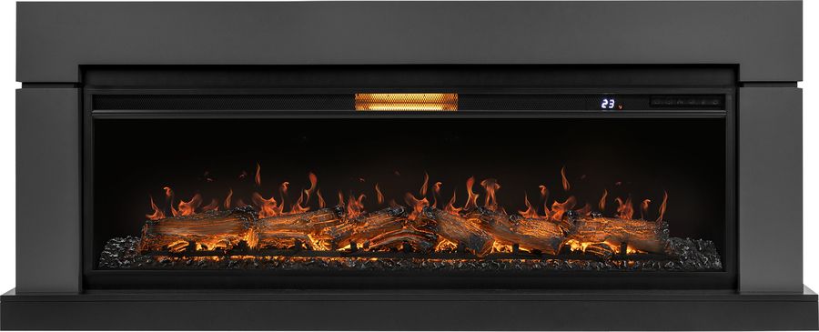 Линейный электрокамин Royal Thermo Aurora RTFP/P-AR60LS, портал Lindos 60 G, графит