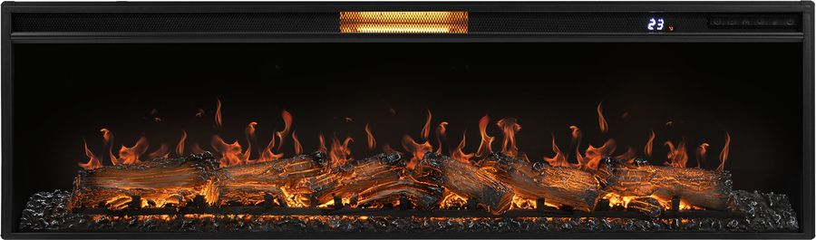 Линейный электрокамин Royal Thermo Aurora RTFP/P-AR60LS, портал California 60 G, графит фото#3