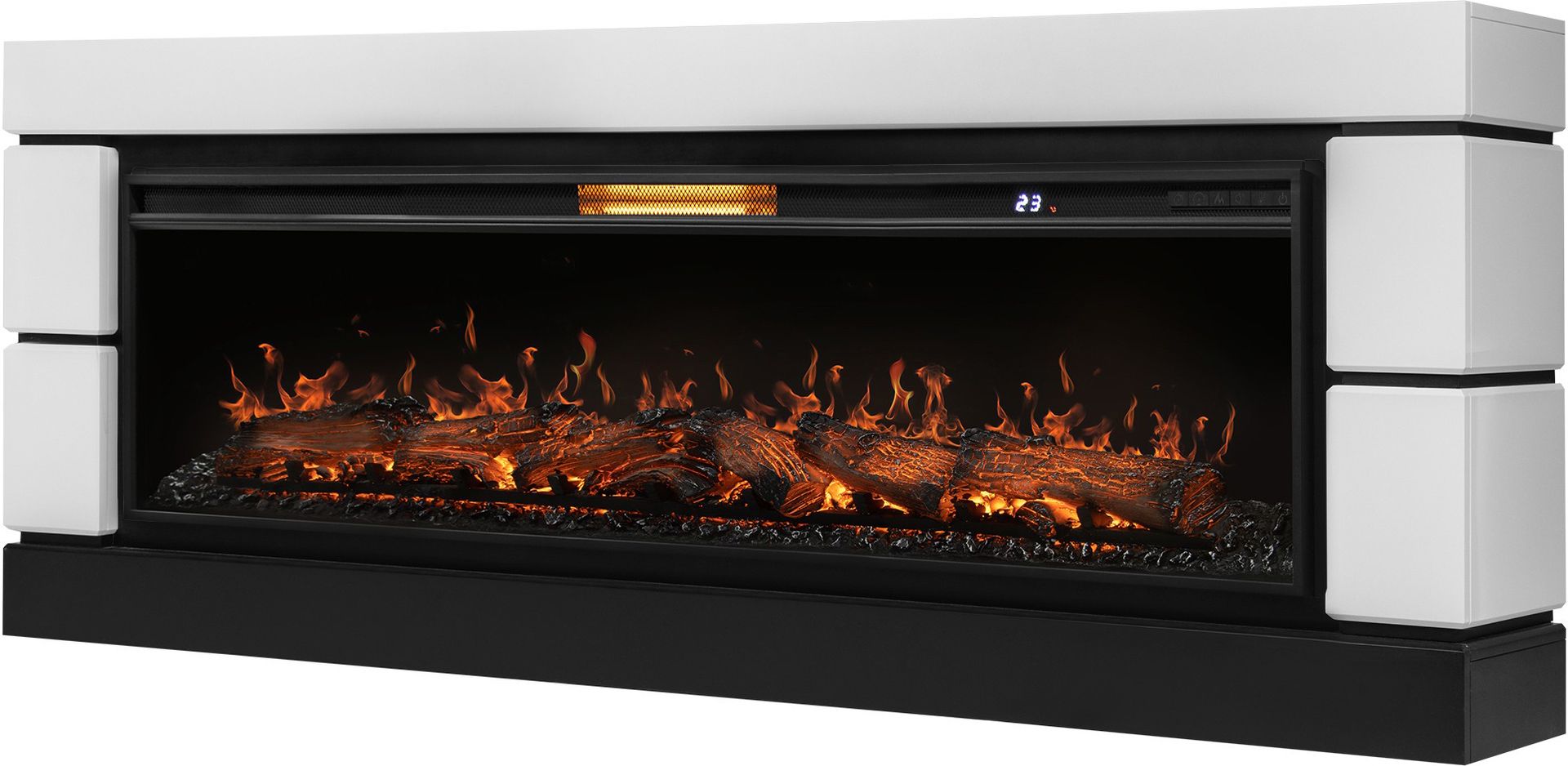 Линейный электрокамин Royal Thermo Aurora RTFP/P-AR60LS, портал Moderno 60, белый фото#5