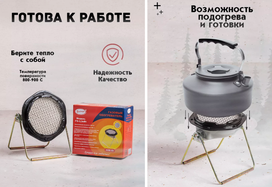 Газовый обогреватель Умница ГО-3.3кВт фото#4