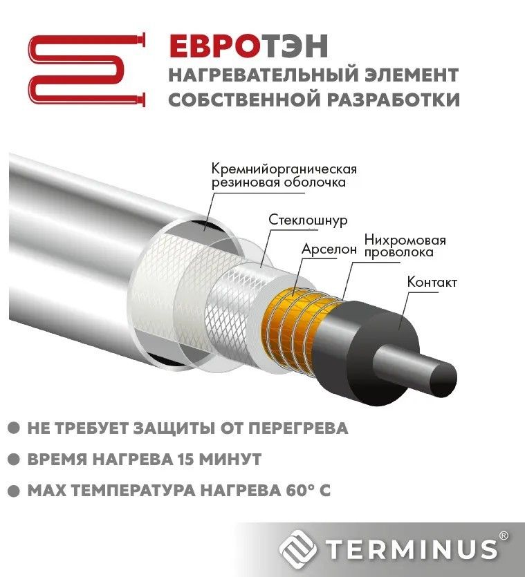 Электрический полотенцесушитель Terminus Стойка электро UNO проф1200 фото#9