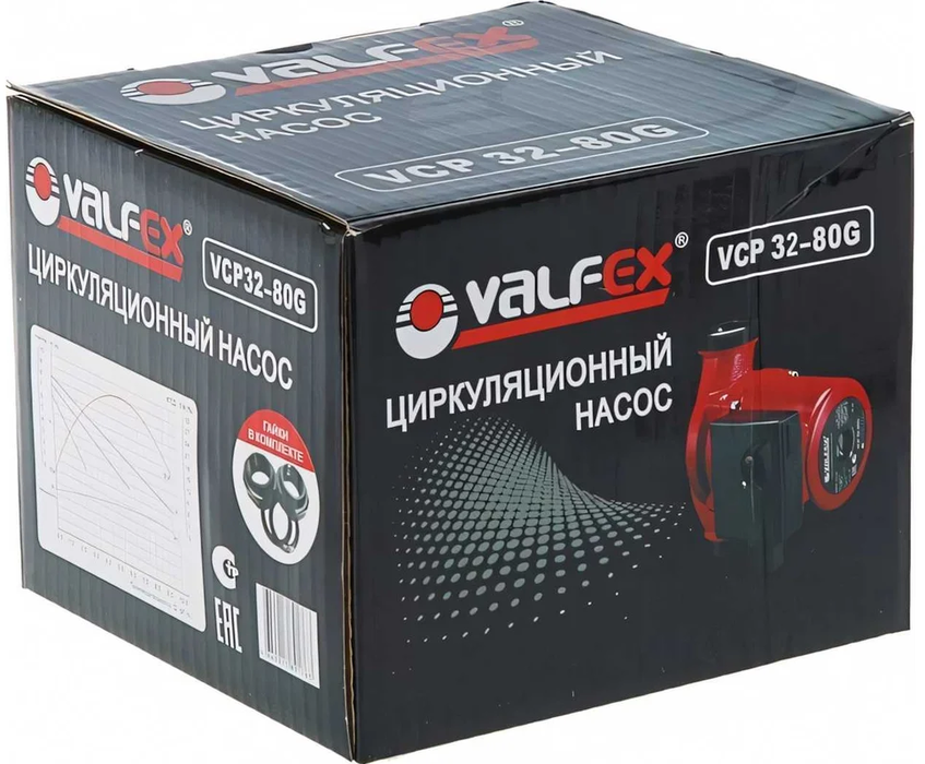 Циркуляционный насос VALFEX VCP 32-80G 180мм (4) фото#2