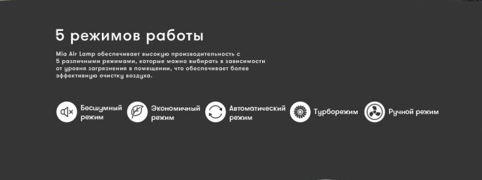 Очиститель воздуха со сменными фильтрами Mia Air Lamp Plus, крем фото#8