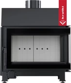Угловая правая дровяная топка Kratki SIMPLE/S/P/BS угловое стекло справа