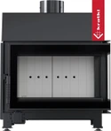 Угловая правая дровяная топка Kratki SIMPLE/S/P/BS угловое стекло справа