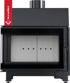Угловая левая дровяная топка Kratki SIMPLE/S/L/BS угловое стекло слева