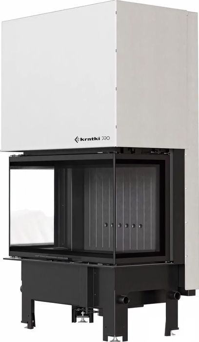 Трёхсторонняя дровяная топка Kratki REGNOR 800/400, 8кВт черная футеровка, с доводчиком PRO фото#4