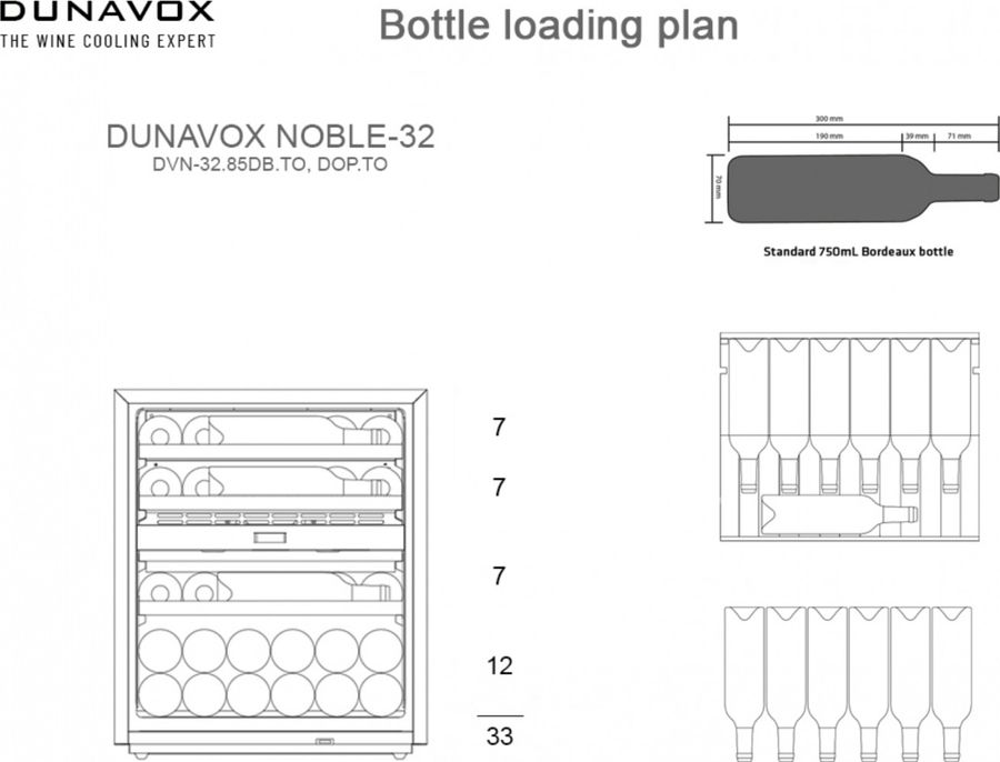 Встраиваемый винный шкаф Dunavox DVN-32.85DB.TO фото#10