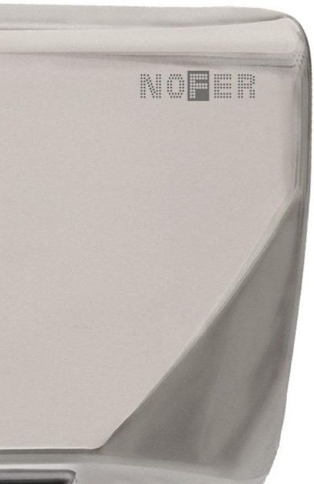 Металлическая сушилка для рук Nofer THIN 2350 W матовая фото#3