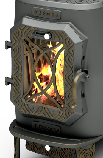 Дровяная печь Теплодар VERONA-200 Gold фото#3