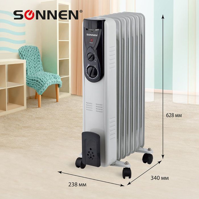 Масляный обогреватель SONNEN DFB-07BS фото#5