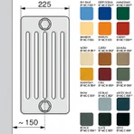 Стальной трубчатый радиатор 6-колончатый Arbonia 6026/22 N69 твв RAL 9016 фото#5