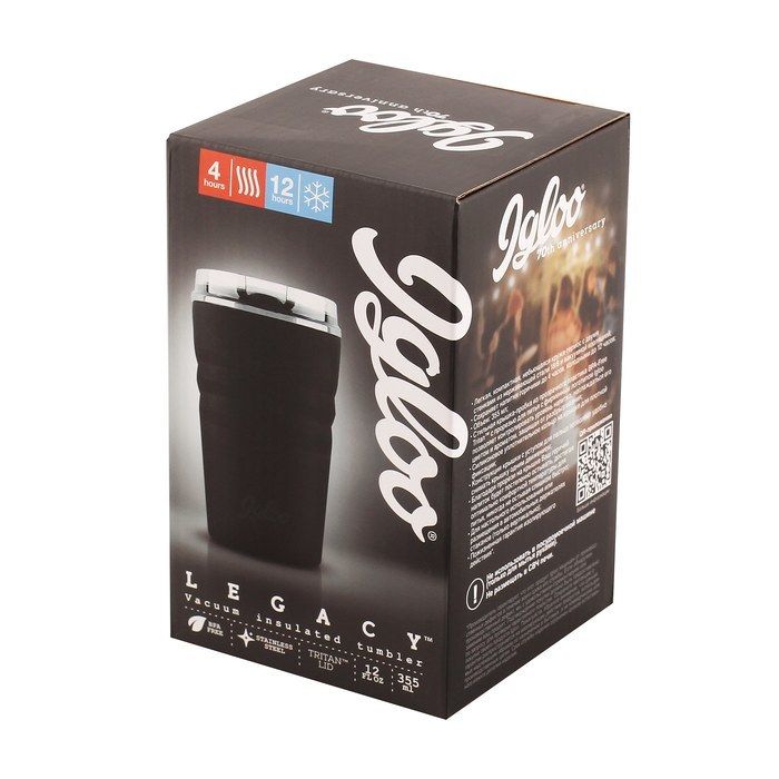 Термос Igloo Legacy 355 мл MATTE BLACK фото#3