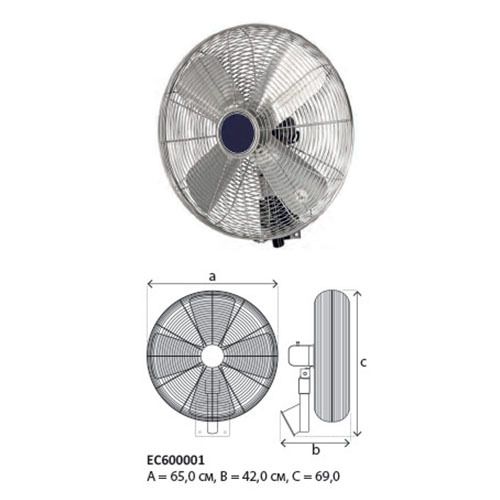 Настенный вентилятор TecnoCooling Д60 фото#2