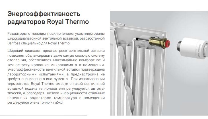 Стальной панельный радиатор Royal Thermo VENTIL COMPACT 21-300-1800 фото#2