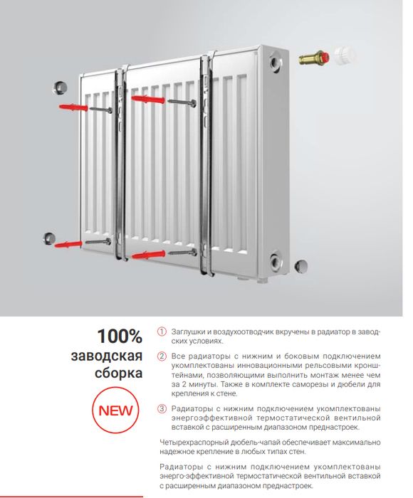 Стальной панельный радиатор Royal Thermo COMPACT 21-500-500 фото#3