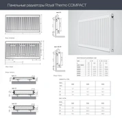 Стальной панельный радиатор Royal Thermo COMPACT 22-500-1600 фото#2