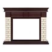 Широкий портал Firelight Bricks 30 Кирпич Бежевый/шпон Тёмный дуб