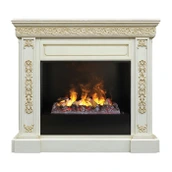 Электрокамин Real-Flame Ekaterina 26 WT-659G с очагом 3D CASSETTE 630 Black Panel