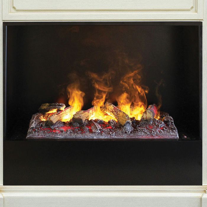 Электрокамин Real-Flame Ekaterina 26 WT-659G с очагом 3D CASSETTE 630 Black Panel фото#4