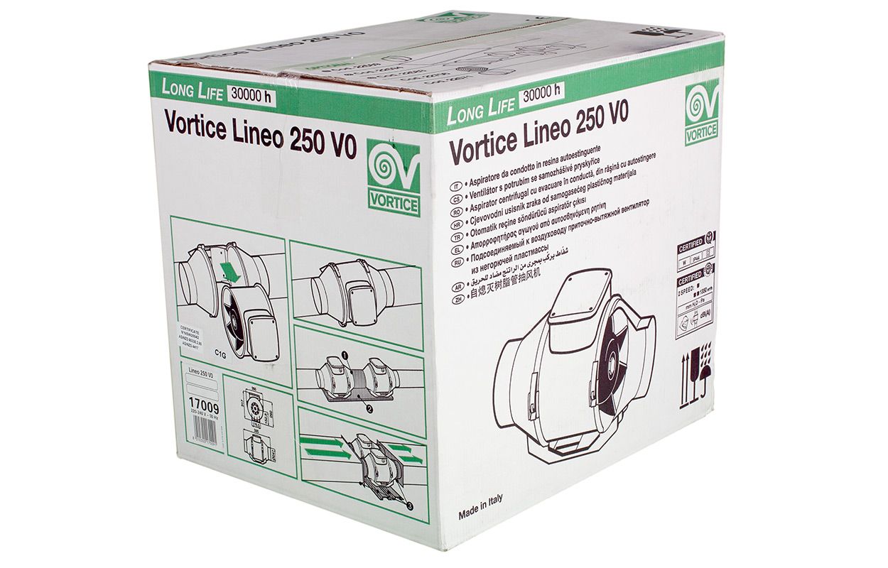 Вентилятор Vortice LINEO 250 V0 фото#15