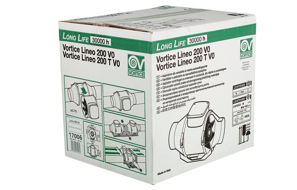 Канальный круглый вентилятор Vortice LINEO 200 V0 фото#15