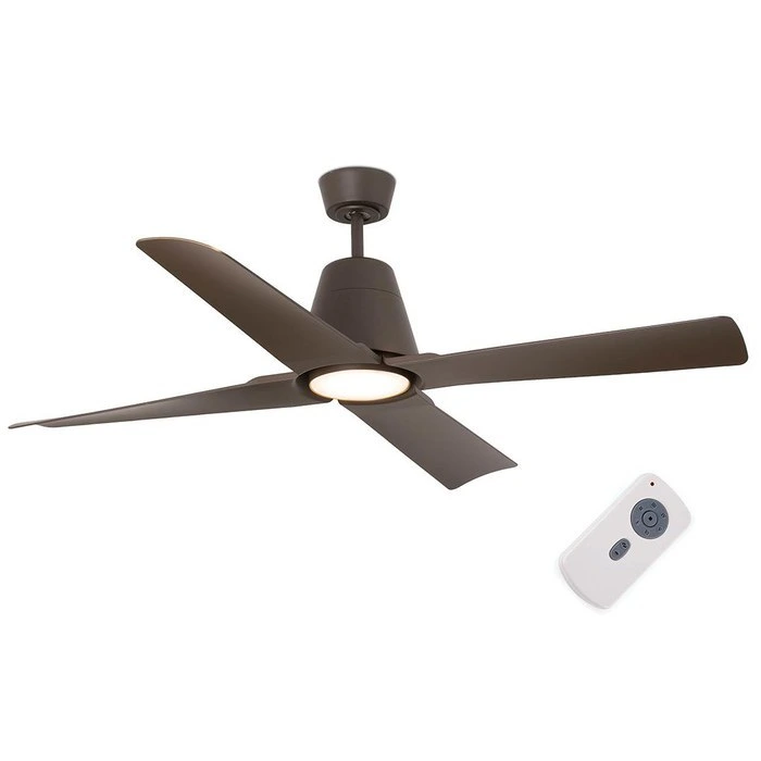 Вентилятор с подсветкой Faro Barcelona Typhoon Marron 1L (33490-16)