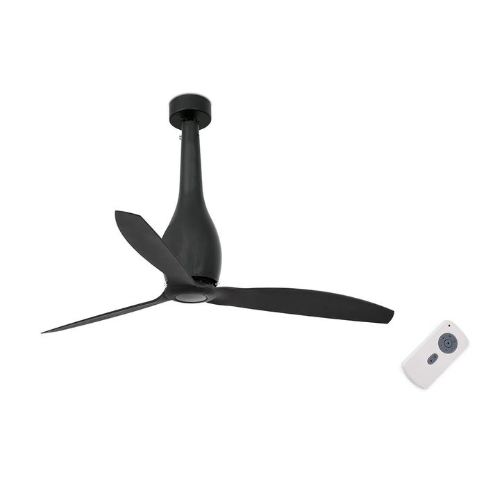 Вентилятор без подсветки Faro Barcelona Eterfan Plain Black (32006)