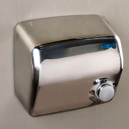 Металлическая сушилка для рук Nofer KAI 1500 W с кнопкой глянцевая (01250.B) фото#2