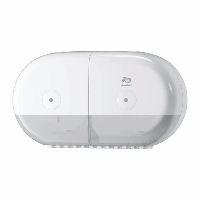 Диспенсер для туалетной бумаги Tork SmartOne двойной в мини-рулонах Т9 белый (арт.682000)