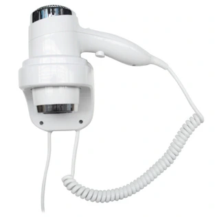 Настенный фен Nofer HOTELline белый 1800-2200 W (02011.W)