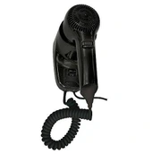 Настенный фен Nofer HOTELline чёрный 1200 W (02055.N)