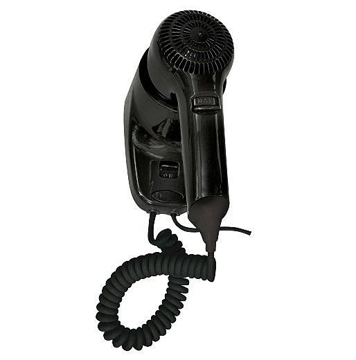 Настенный фен Nofer HOTELline чёрный 1200 W (02055.N)