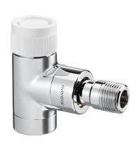 Вентиль термостатический Oventrop DN-15 1/2" 1/2" ВН серия E угловой хромированный