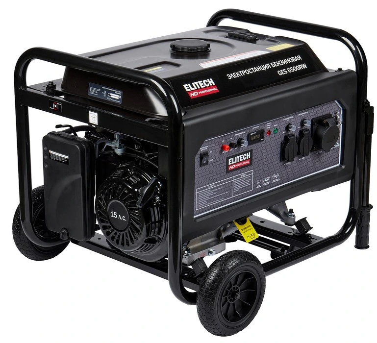 Бензиновый генератор Elitech GES 6500RW
