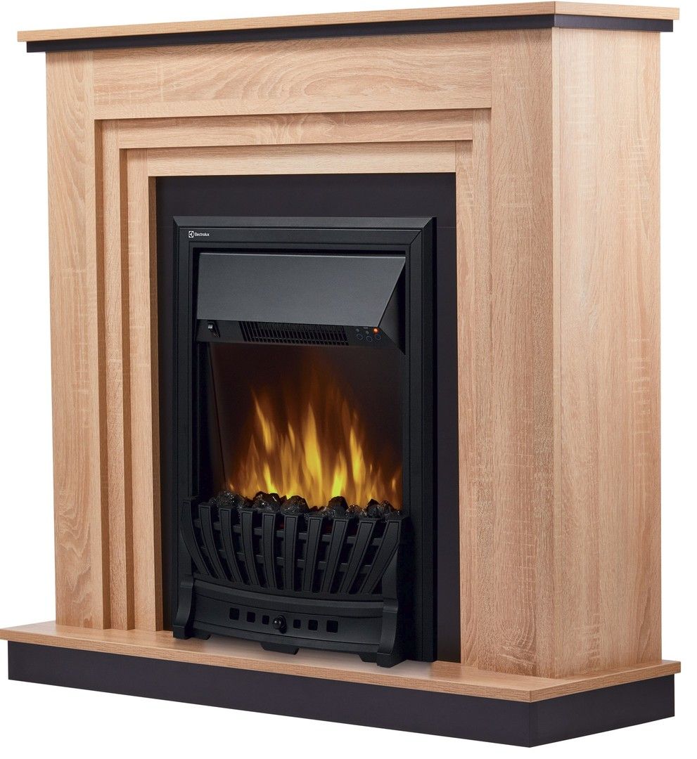 Электрокамин Electrolux EFP/P-1020LS с порталом Firelight Grado Classic дуб санома фото#8