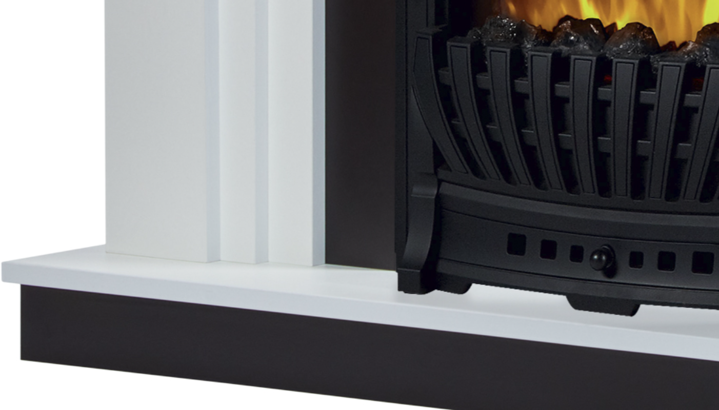 Электрокамин Electrolux EFP/P-1020LS с порталом Firelight Grado Classic белый, черный фото#8