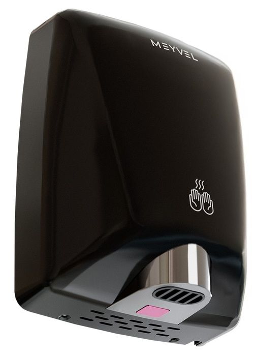 Пластиковая сушилка для рук MEYVEL MH11-1600P2 (Black) фото#2