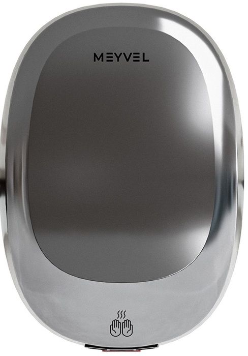 Пластиковая сушилка для рук MEYVEL MH12-1000P2 (Chrome) фото#2