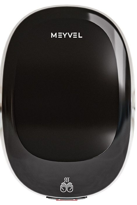 Пластиковая сушилка для рук MEYVEL MH12-1000P2 (Black) фото#2