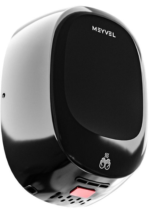 Пластиковая сушилка для рук MEYVEL MH12-1000P2 (Black) фото#3