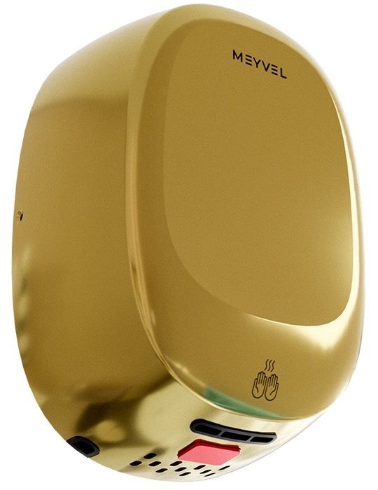 Пластиковая сушилка для рук MEYVEL MH12-1000P2 (Gold) фото#3