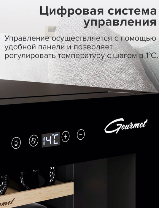 Отдельностоящий винный шкаф Libhof GM-18 black фото#3