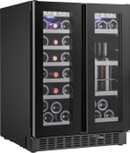 Отдельностоящий винный шкаф Temptech SOM2DX60DRB