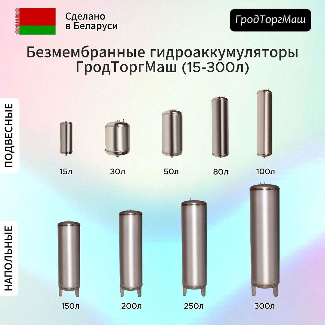Гидроаккумуляторы Гродторгмаш Резервуар гидроаккумулятора безмембранный 200 л. фото#7