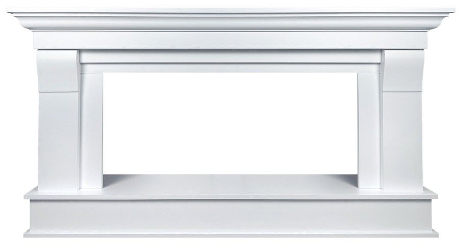 Линейный электрокамин Royal Flame Monaco 42 (белый) с очагом Vision 42 LOG LED фото#2