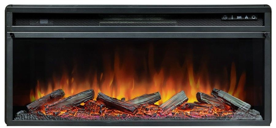 Линейный электрокамин Royal Flame Monaco 42 (белый) с очагом Vision 42 LOG LED фото#3