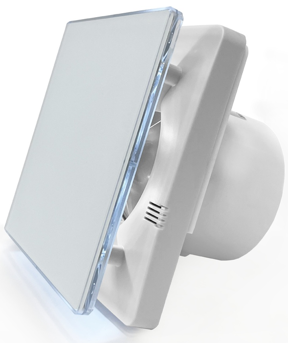 Вытяжка для ванной Seicoi SNAD04-01A Matt white glass, LED фото#2