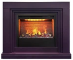 Электрокамин Real-Flame STANLEY 26 PLUM с очагом 3D Helios 26